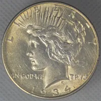 1934-D Peace Dollar