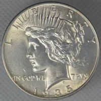 1935 Peace Dollar