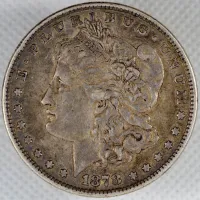1878-P Morgan (7 Tail Feathers - Reverse of 1878 - Parallel Arrow Feather)
