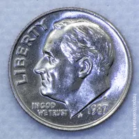 1987-P Roosevelt Dime