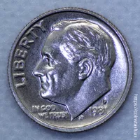1981-P Roosevelt Dime