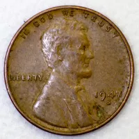 1947-S Wheat Penny
