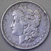 1882-O MORGAN SILVER DOLLAR
