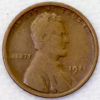 1911 Lincoln Wheat Cent