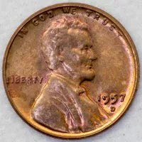 1957-D Lincoln Wheat Cent