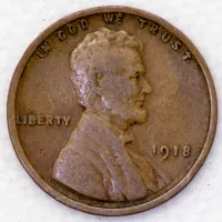 1918 Lincoln Wheat Cent