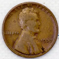 1933 Lincoln Wheat Cent