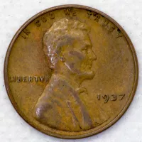 1937 Lincoln Wheat Cent