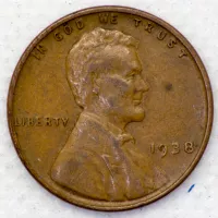 1938 Lincoln Wheat Cent