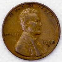 1938-D Lincoln Wheat Cent