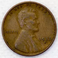 1938-S Lincoln Wheat Cent