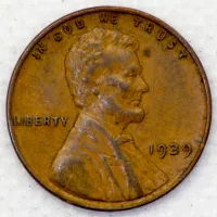 1939 Lincoln Wheat Cent